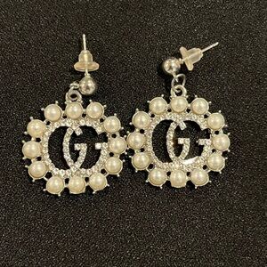 Elegant Pearl and Silver Earrings